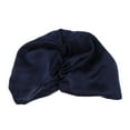 thumbnail image 4 of Ladies Comfortable Pure Silk Night Headgear Hair - Navy, as described, 4 of 5