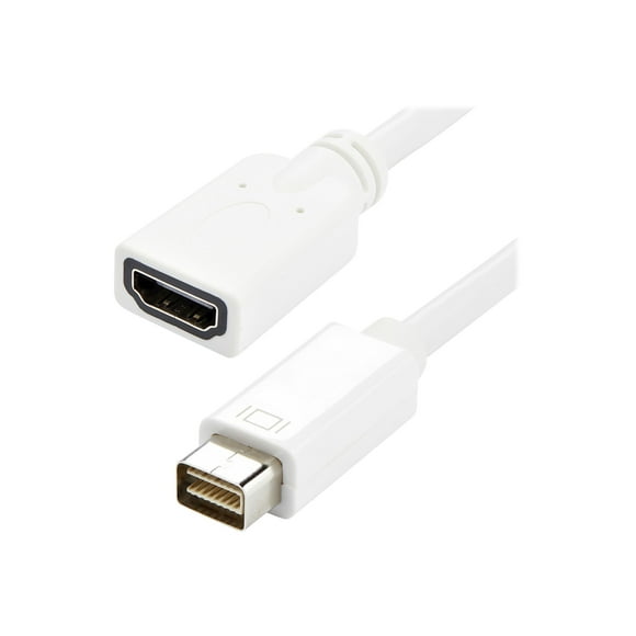 StarTech.com Mini DVI to HDMI Video Adapter for Macbooks and iMacs- M/F - MacBook Mini DVI Adapter - Mini DVI to HDMI Cable (MDVIHDMIMF) - Adapter - mini-DVI male to HDMI female - 7.9 in - white - for P/N: HDMIROTMM6