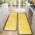 thumbnail image 4 of Kitchen Rugs Sets Of 2,Yellow Dog Paw Footprint Anti Fatigue Kitchen Mat Rugs Non Slip Washable,Decorative Kitchen Floor Mats for Kitchen,Sink,Laundry,17"x47"+17"x47", 4 of 5