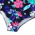 thumbnail image 6 of GYRATEDREAM Little Girls One-Piece Swimsuit Bikini Bathing Suit Sunsuit Rash Guard Ruffle Summer Beach Outfit Quick Dry Swimwear, 6 of 7