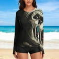 thumbnail image 6 of Terrifier Women's Sunscreen Shirt Long Sleeve Workout Tops Crewneck Soft Comfy Tees Casual T-Shirt S, 6 of 7