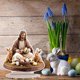 thumbnail image 3 of Decoración de mesa de conejo de Pascua con diseño hueco - Centro de mesa acrílico para casa u oficina, 3 of 5