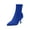Blue, variant on Women Knitted Boots Stretch Sock Ankle Boots Pointed Toe Booties Stiletto High Heel Pull On Ankle Booties Blue Women Sandal
