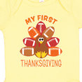 thumbnail image 4 of Inktastic My First Thanksgiving with Football Turkey Boys or Girls Baby Bodysuit, 4 of 5