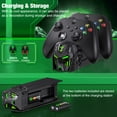 thumbnail image 7 of Xbox Controller Charging Station, QQV Charger with 2x5520mWh Rechargeable Battery Packs for Xbox Series X|S, One, Elite Controller, 7 of 7