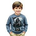 thumbnail image 4 of Halloween Sweatshirts for Toddler Boys Skeleton Print Kids Shirt Crewneck Long Sleeve Trendy Casual Pullover Tops Size 2-3T, 4 of 4