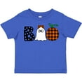 thumbnail image 3 of Inktastic Boo Halloween Ghost and Plaid Pumpkin Boys or Girls Toddler T-Shirt, 3 of 5