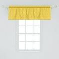 thumbnail image 2 of Ambesonne Tulip Valance Pack of 2, Yellow Monochrome Flowers, 54"X18", Mustard White, 2 of 2