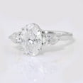 thumbnail image 2 of solitaire jewels 3.75CT Oval Moissanite 3 Stone Engagement Ring For Women, 10K White Gold, 2 of 7
