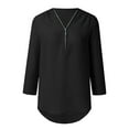 thumbnail image 7 of ZJXFGS Women’S Blouses Basic Tops for Woman Plus Size Blouses for Curvy Women Fashion Shirts Flowy Tops for Women Work Blouses for Women Cute Fall Tops Black L, 7 of 7