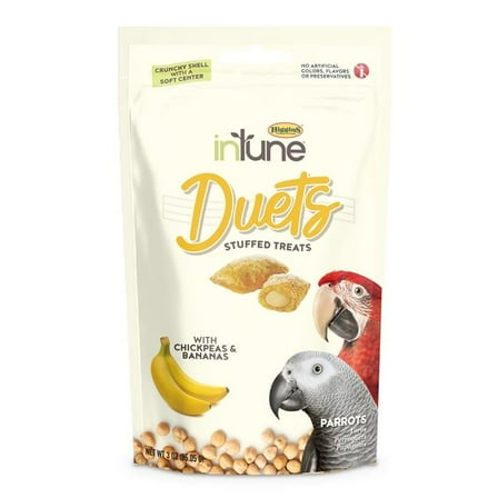 Intune Duets Treats For Parrots And Macaws Banana 3oz.