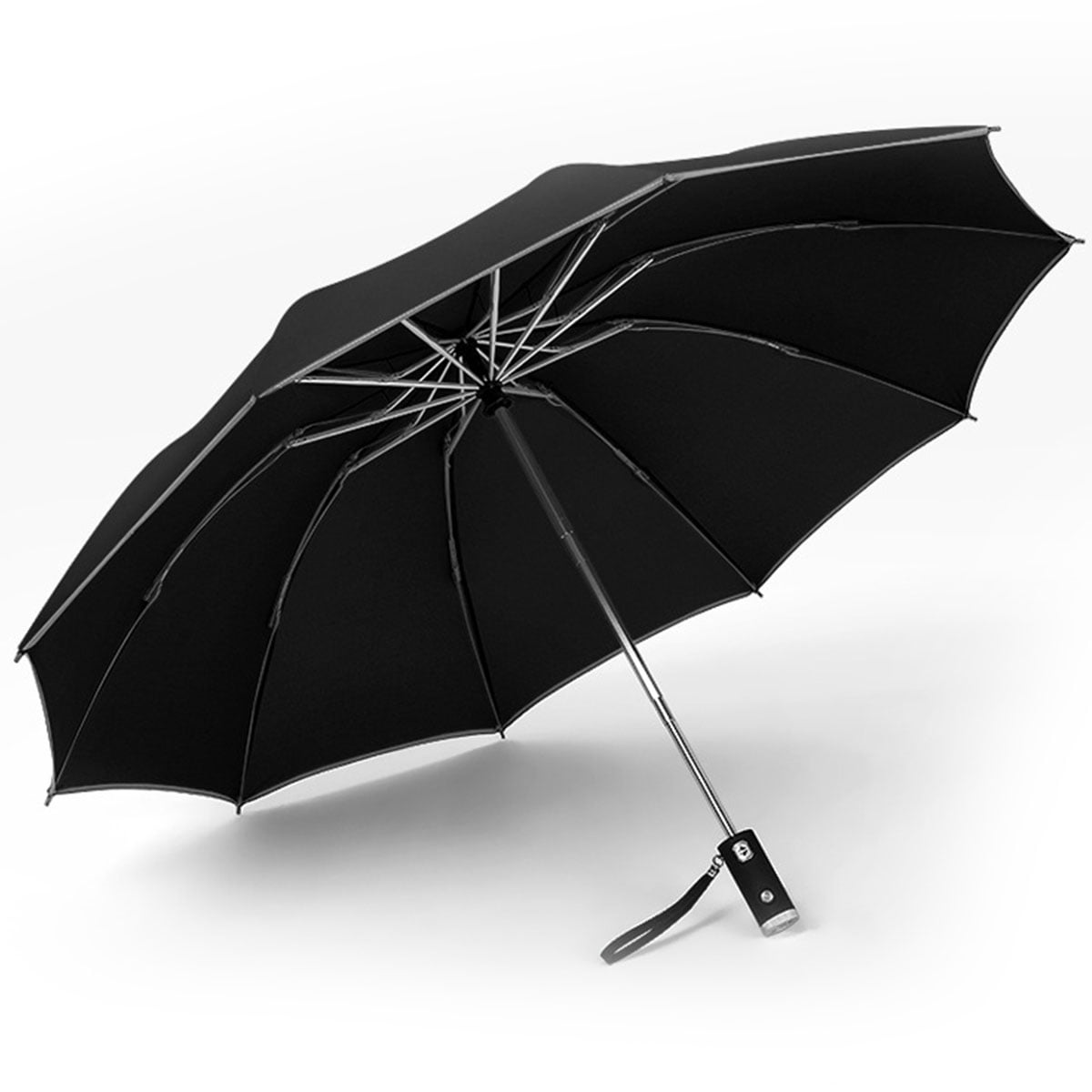 Automatic Umbrella Auto Open Close Compact Folding Anti Rain New Designed 8 Ribs 