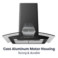 thumbnail image 5 of CIARRA Wall Mount Range Hood 30 inch with Tempered Glass Black Vent Hood CAB50275, 5 of 11