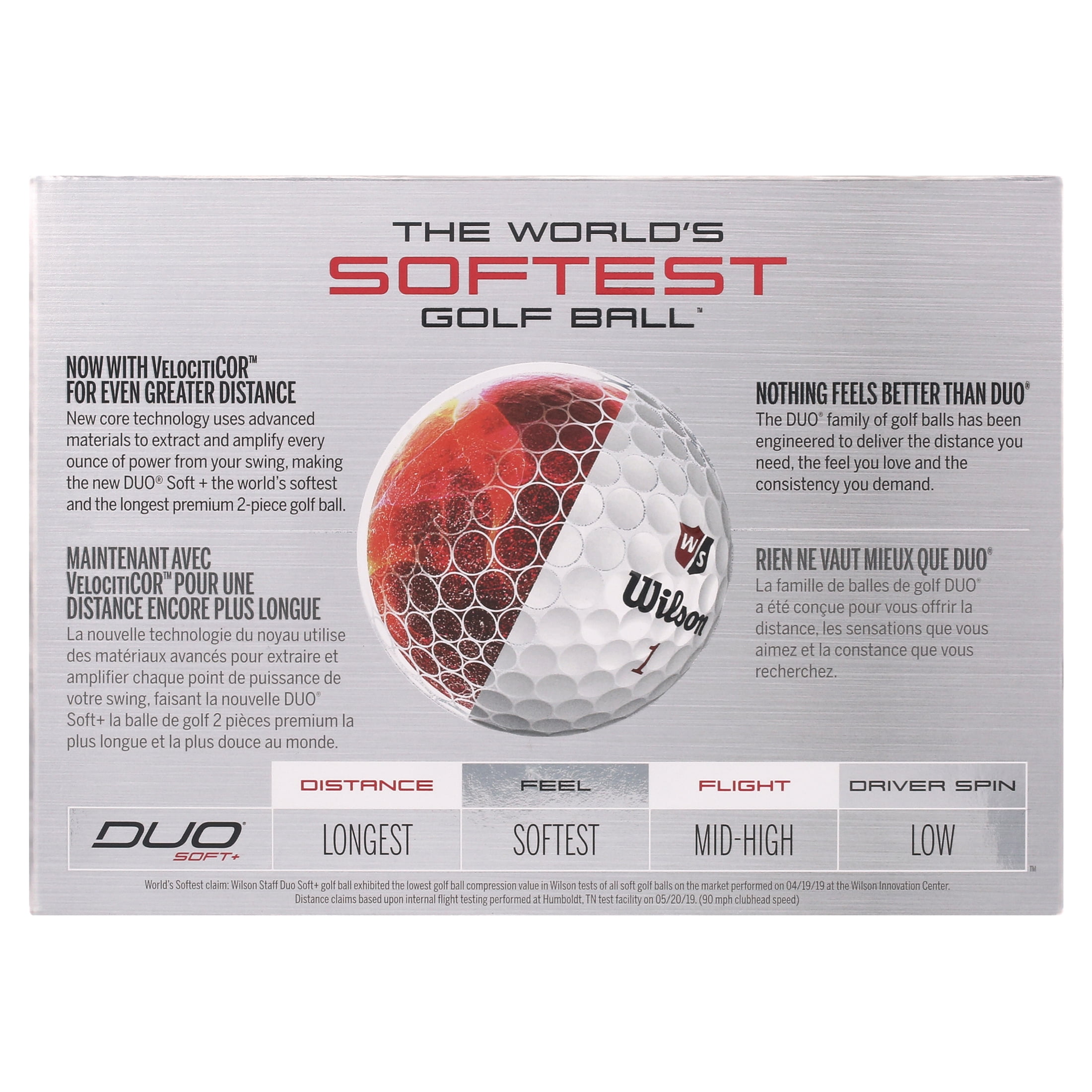 Wilson Staff Duo Soft + NFL Golf Balls White, Seattle Seahawks