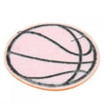 thumbnail image 1 of Sticker 10Pcs Cloth Patch Football Basketball  Table Tennis  Ball Shape DIY Hand Made Sewing Clothes AccessoriesBasketball, 1 of 8