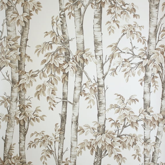 Fine Decor Bastian Neutral Trees Wallpaper