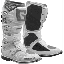 Gaerne SG12 Mens MX Offroad Boots White/Silver 9 USA