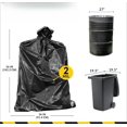 thumbnail image 2 of Contractor Garbage Bags 55 Gallon | 40 Trash Bags | Heavy Duty | Black Contractor, 2 of 7