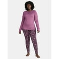 thumbnail image 4 of ClimateRight by Cuddl Duds Women's and Women’s Plus Top and Leggings Set, 2-Piece, 4 of 7
