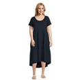 thumbnail image 2 of Terra & Sky Women's Plus Size Tiered Knit Maxi Dress, 2 of 5