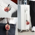 thumbnail image 6 of Eiffel Tower Valentine's Day Set of 2pcs PU Leather Round Suitcase Tags with Privacy Cover and Name ID Tag - Ideal for Travel Luggage, Handbags, Backpacks, School Bags, 6 of 6