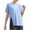 Light Blue, variant on tarylea Workout Tops for Women Short Sleeve Crew Neck Slit Hem T-Shirt Casual Loose Comfy Summer Yoga Athletic Tops
