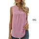 thumbnail image 3 of Blusa Sin mangas para mujer Qarigey Chaleco vacaciones en la playa Verano Rosado XXL, 3 of 6