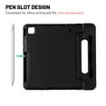 thumbnail image 5 of Dteck Handle Case For iPad Pro 12.9 inch 2020 Model, Heavy Duty EVA Foam Shockproof Rugged Kids Case Child Proof Cover With Stand For Apple iPad Pro 12.9 4th Generation, Black, 5 of 6