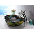 thumbnail image 3 of Anzzi LS-AZ192 5.7 x 13.2 x 21.4 in. Voce Series Vessel Sink, Impasto Blue, 3 of 5