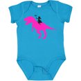 thumbnail image 3 of Inktastic Princess Riding Her T-rex Girls Baby Bodysuit, 3 of 5