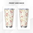 thumbnail image 3 of Salouo Floral Print 20oz Tumbler with Lid,Stainless Steel Vacuum Insulated Tumbler Durable Insulated Coffee Mug Thermal Cup with Splash Proof Sliding Lid-Straw Two-piece Set, 3 of 8