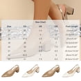 thumbnail image 3 of Samdudou Pumps for Women Closed Toe Pointed Front Slingback Heels Sleek Glossy Finish Minimalist Classic Chunky Block Heel Dress Shoes for Evening Party Office Work Attire, 3 of 9