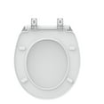 Mainstays Plastic Round Toilet Seat in Daisy White