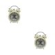 thumbnail image 2 of Reloj despertador de Metal Billuyoard doble campana silencioso clásico escritorio, 2 of 6