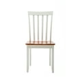 thumbnail image 3 of Boraam Bloomington High Back Wood Dining Room Chairs, Set of 2, Cream/Honey Oak Finish, 3 of 7