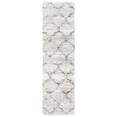 thumbnail image 6 of SAFAVIEH Fontana Darion Damask Shag Area Rug, Grey/Ivory, 9' x 12', 6 of 10