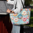 thumbnail image 7 of Sigee Colorful Donut Print Extra Large Waterproof Beach Travel Bag with Zipper - Durable and Versatile for Vacation, Gym, and Daily Use, 7 of 7