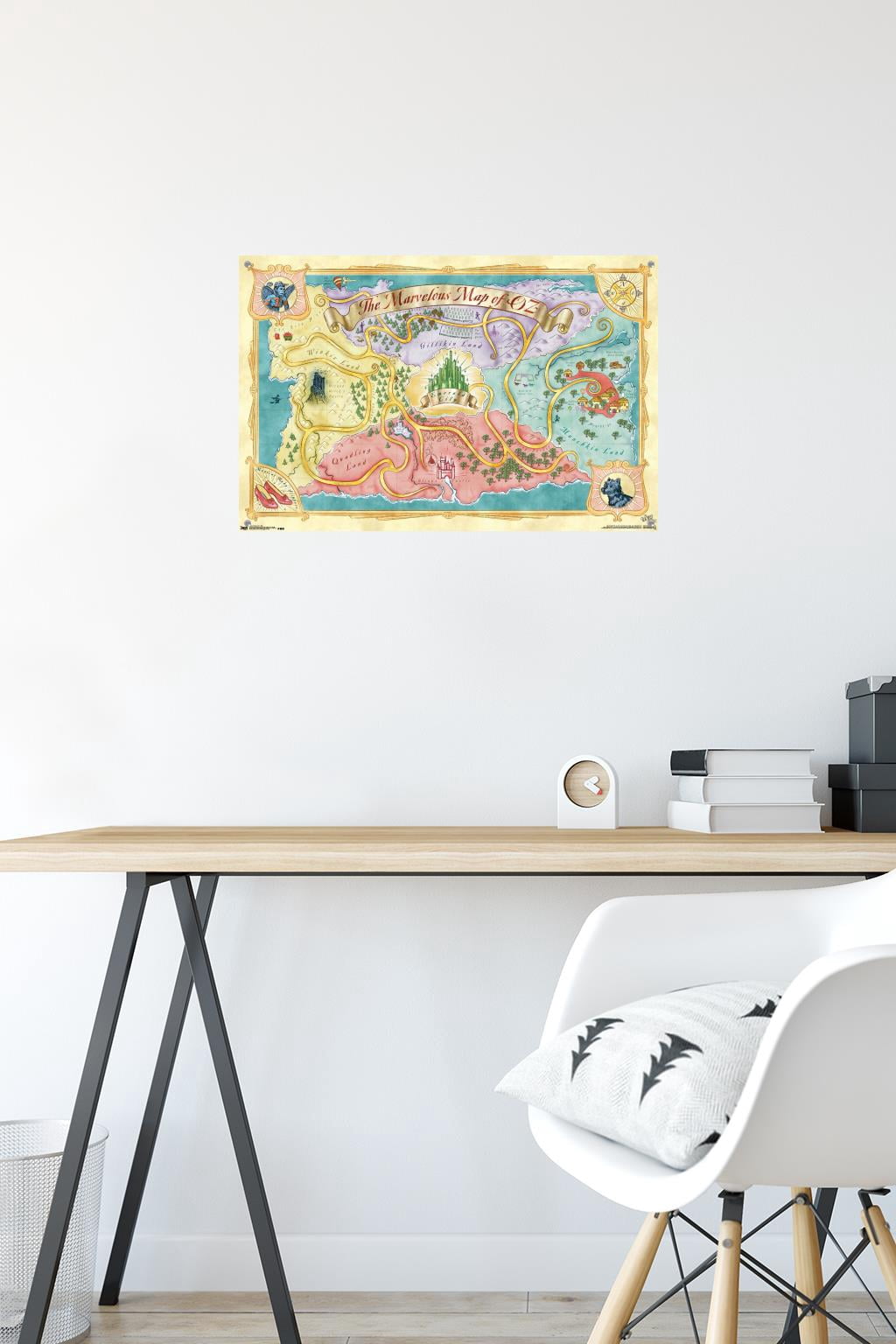 The Wizard Of Oz - Map Wall Poster, 14.725