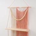 thumbnail image 6 of Milue Decorative Wall Shelf Macrames Wall Hanging Rack for Elegant Homes Storage, 6 of 14