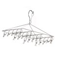 thumbnail image 3 of Clothes Drying Hanger, Stainless Steel Laundry Drying Rack With Rotating Hook Clips Multifunctional Rack Laundry Accessory For Home, 3 of 8