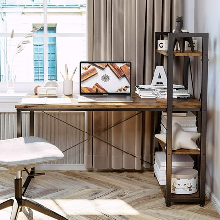 ironck bookshelf desk