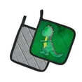 thumbnail image 2 of Caroline's Treasures Tyrannosaurus Rex Watercolor Pair of Pot Holders, 2 of 3