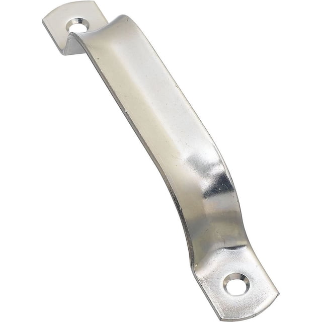 Empuñadura B4 de National Hardware, chapada en zinc, 16,5 cm