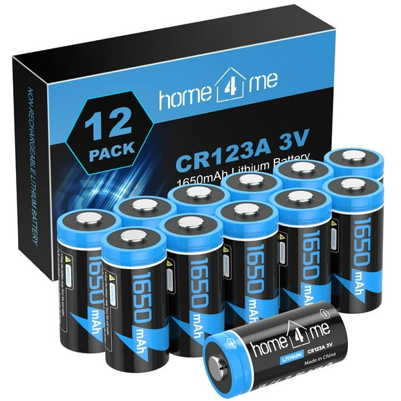 Batería Home4me CR123A 3V Litio 1650 mAh No recargable