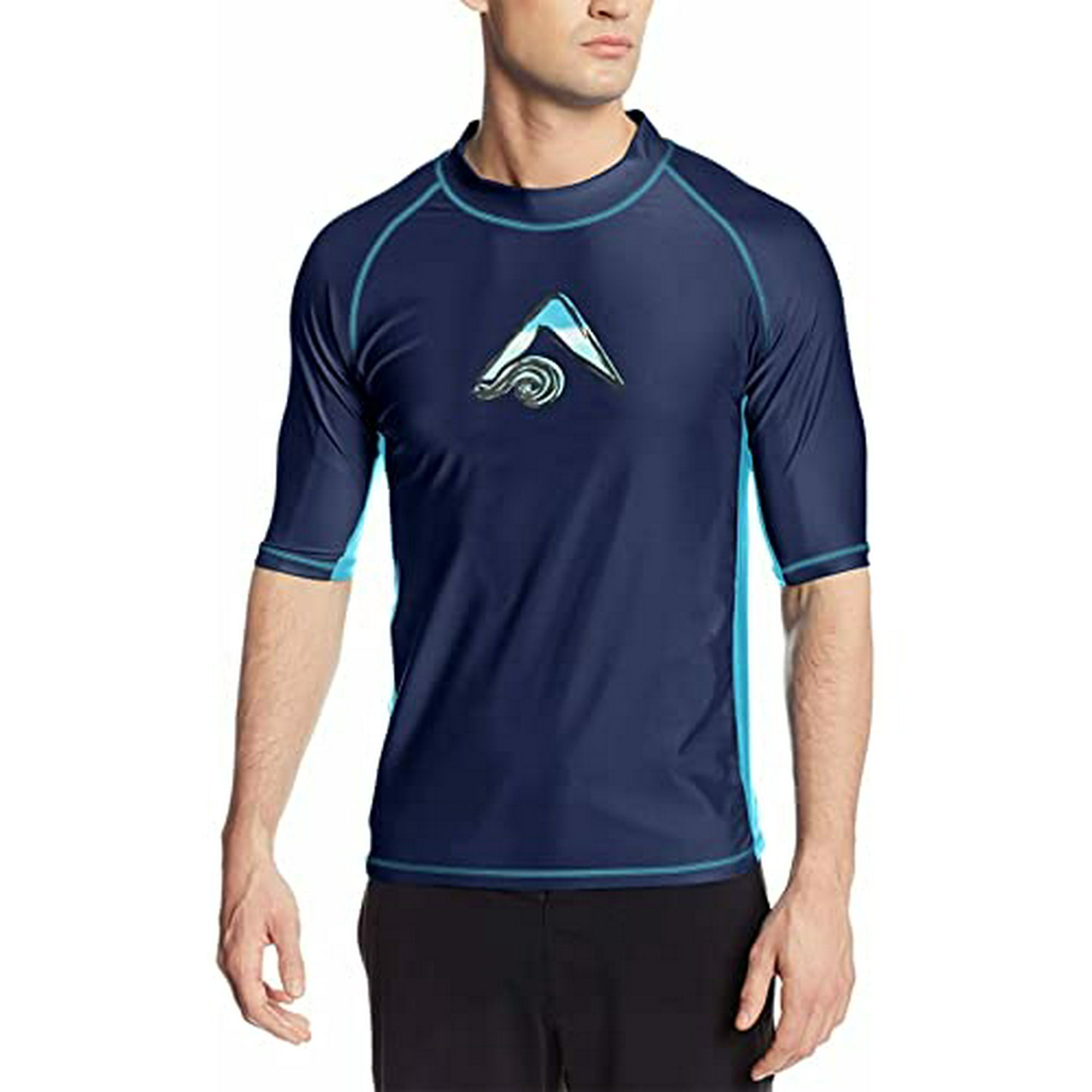 Kanu Surf Maglietta Rashguard Uomo Taglie Forti (Big & Extended) Con Protezione UPF 50+ – Manica Lunga Da Nuoto E Surf