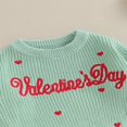 thumbnail image 4 of Baby Valentine Pullover Sweater Knitted Letter Embroidery Fall Winter Warm Tops, 4 of 6