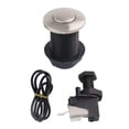 thumbnail image 1 of Shengyu Air Switch Kits Portable Cordless on argent brushed Switch Push Button Switch Pneumatic Off brushed Silver 32mm, 1 of 5