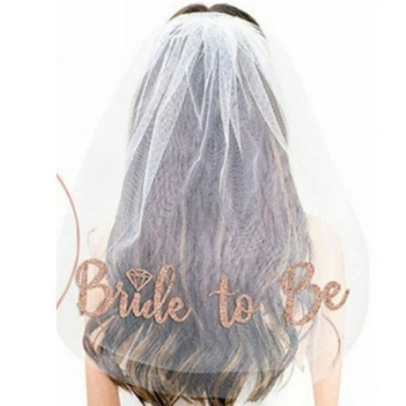 Bride To Be Veil Bachelorette Party Veil Bride Veil For Wedding Short Wedding Veil Bridal Shower Veil with Comb