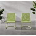 thumbnail image 2 of Crosley Furniture Azalea 2-Piece Retro Outdoor Chair Set in Key Lime Gloss, 2 of 10