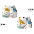 thumbnail image 5 of Lsque Cute Dinosaurs Pattern High Waisted Biker Shorts for Women-Tummy Control Fitness Athletic Workout Running Yoga Gym Shorts,Moisture-Wicking-X-Large, 5 of 9